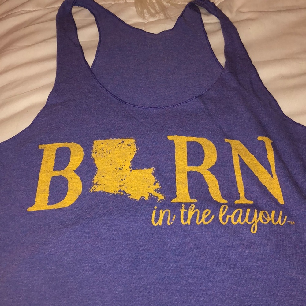 Born in the bayou tank top